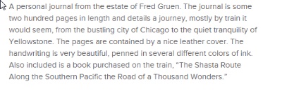 Fred Gruen Train Journal 13